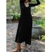 Women Solid Elastic V  Neck Maxi Length Street Casual Midi Dresses